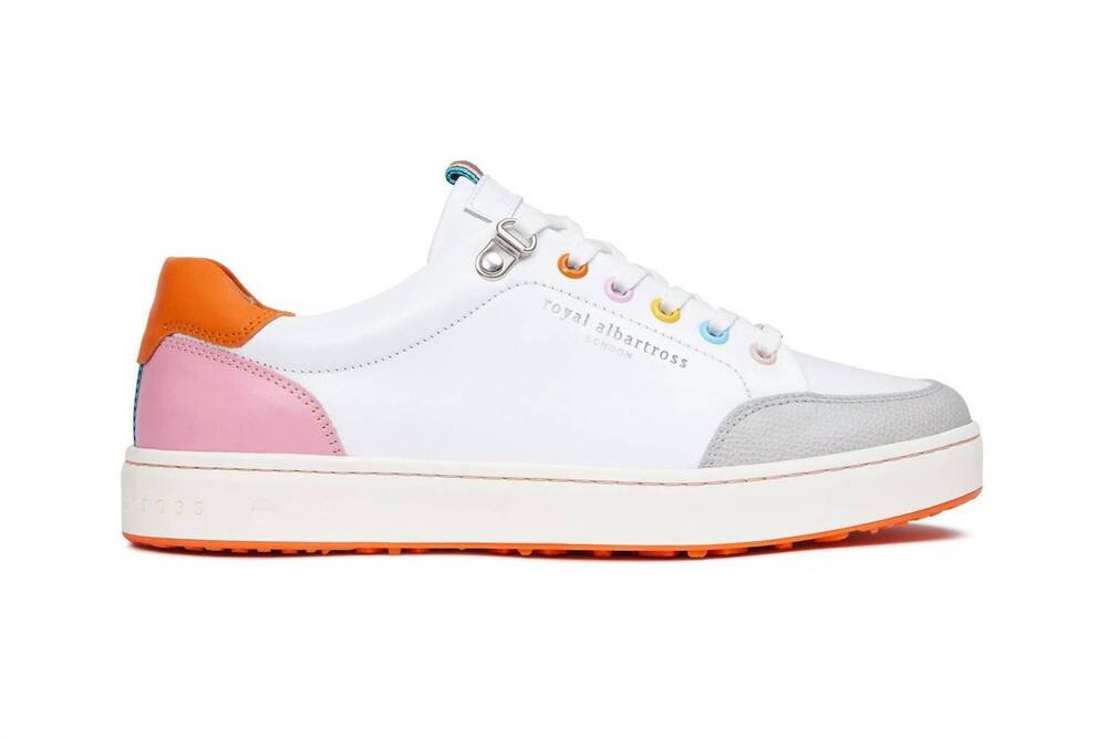 NEW ROYAL ALBARTROSS women's mia's miracles spikeless golf shoes in white multi